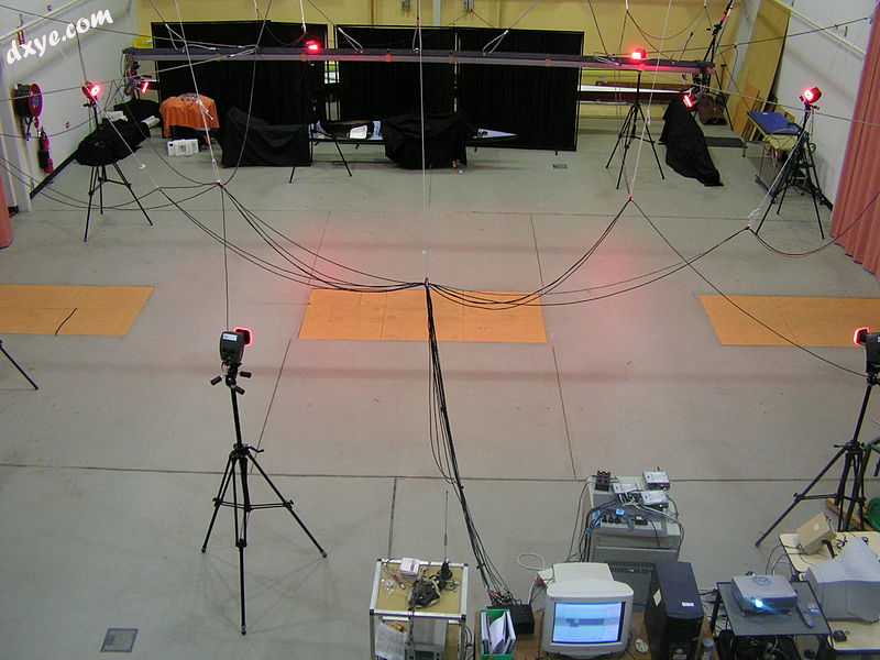 Gait analysis laboratory equipped with infrared cameras and floor mounted force .jpg