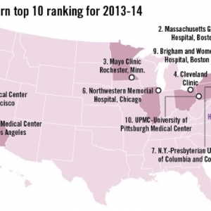 2013~14年度美国最佳医院榜单出炉 约翰霍普金斯医院重回榜首