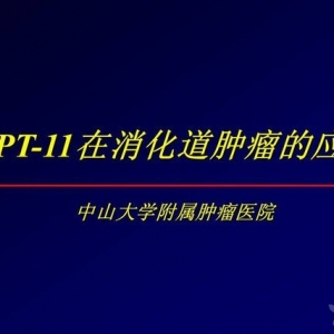 伊立替康CPT-11在消化道肿瘤的应用