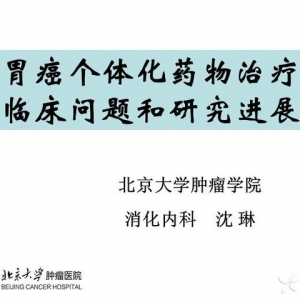 沈琳：胃癌个体化药物治疗临床问题和研究进展