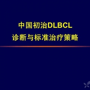 中国初治弥漫大B细胞淋巴瘤（DLBCL）诊断与标准治疗策略