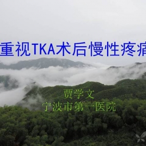 贾学文：重视TKA术后慢性疼痛